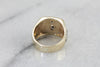 Vintage Men's Diamond Shriners Club Ring in Yellow and White Gold