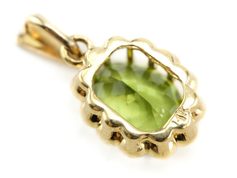 The Elsie Peridot Gold Pendant by Elizabeth Henry
