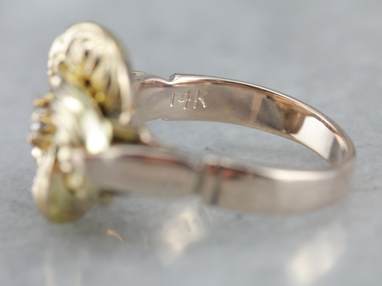 Diamond Love Knot Statement Ring