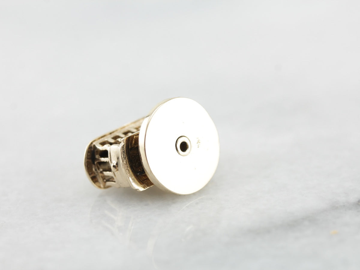 Charm Tranvía con Base Giratoria en Oro Amarillo