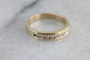 Channel Set Diamond Band with Milgrain Details, Beautiful Yellow Gold