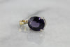 Simple Spinel Gemstone Pendant, A Luxurious Royal Purple Statement Piece for Day or Evening