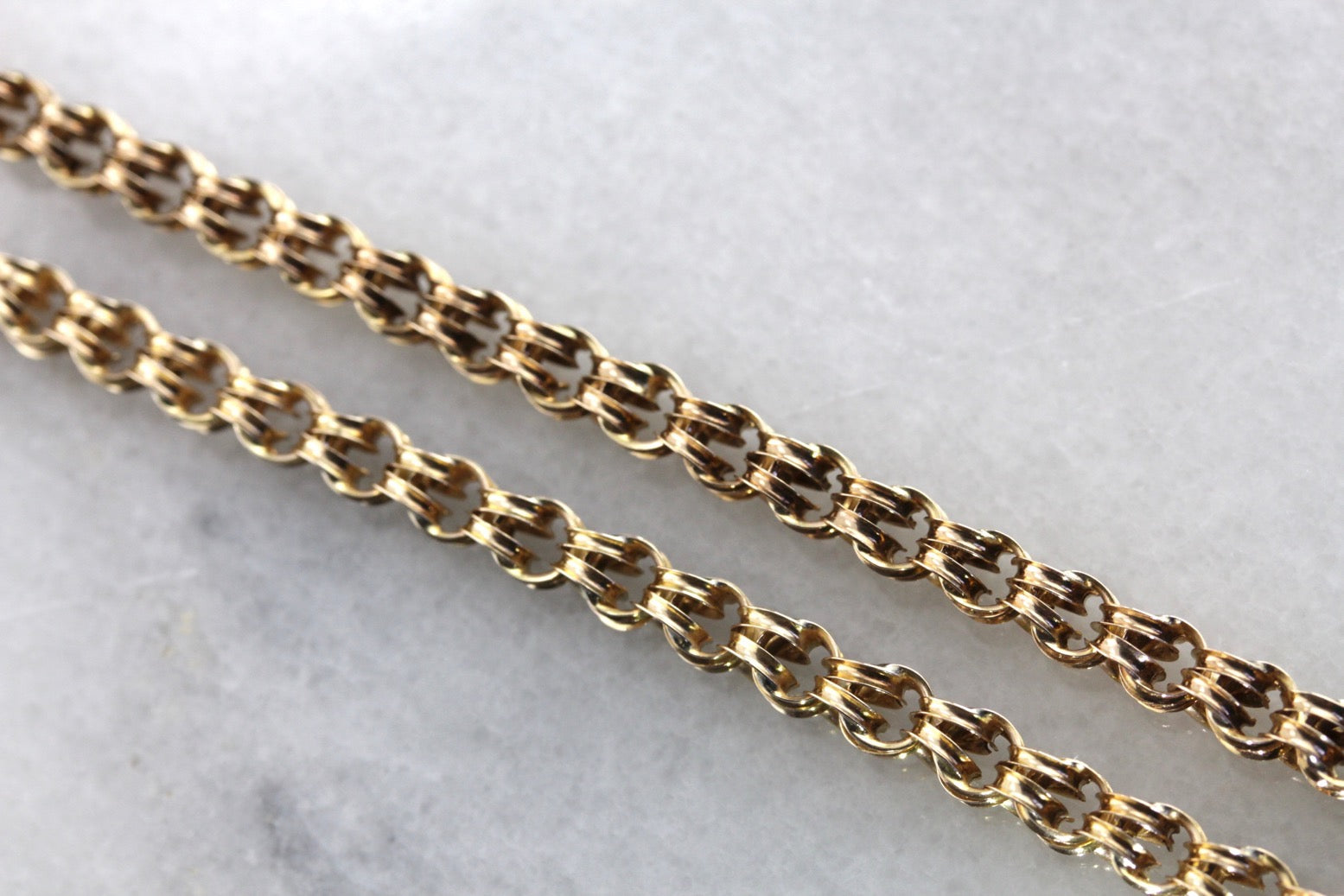 Long Antique Double Link Chain
