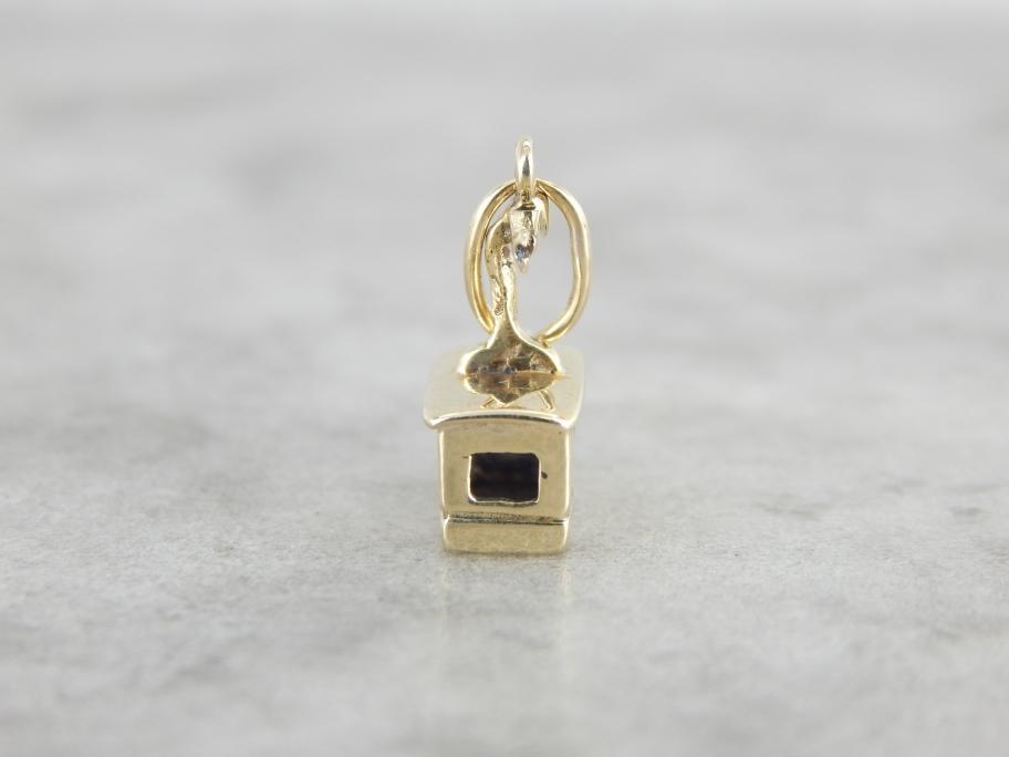 Vintage Gondola Charm or Pendant in Yellow Gold