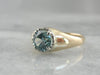 Bold Statement Ring with Blue Zircon for Gentleman or Lady