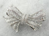 Art Deco Darling! Vintage Filigree Bow Brooch for Wedding or Heirloom