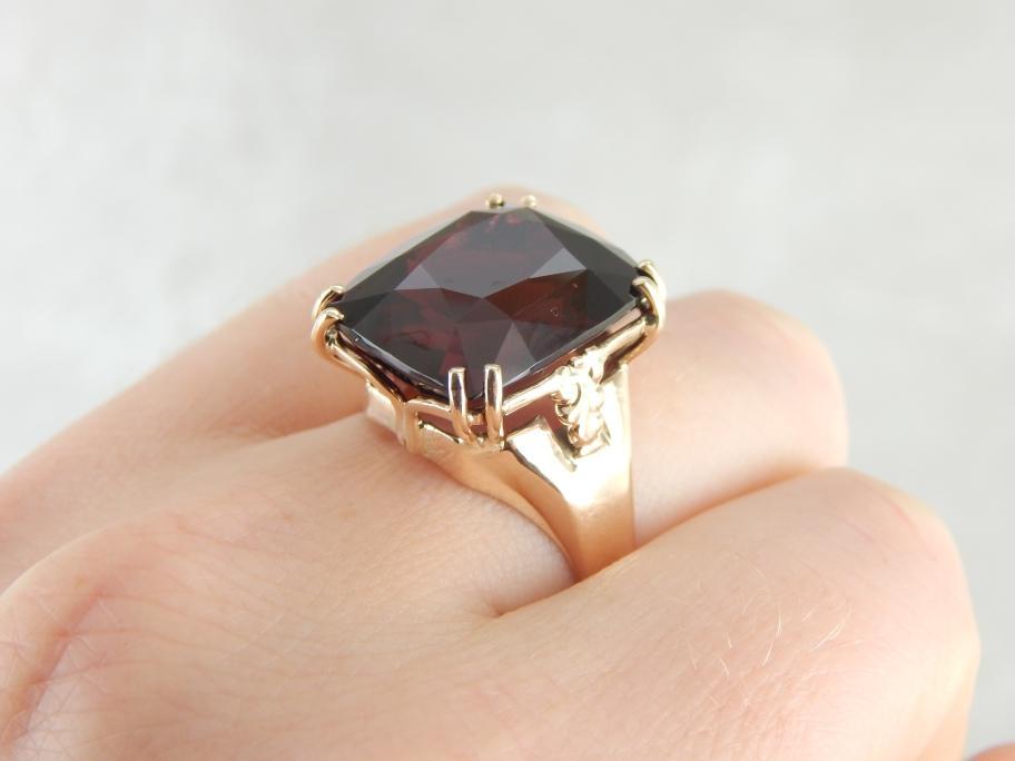 Bold Pyrope Garnet Cocktail Ring