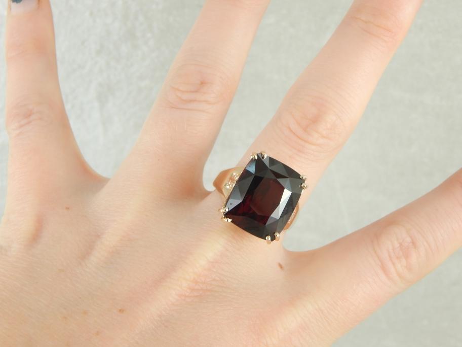 Bold Pyrope Garnet Cocktail Ring