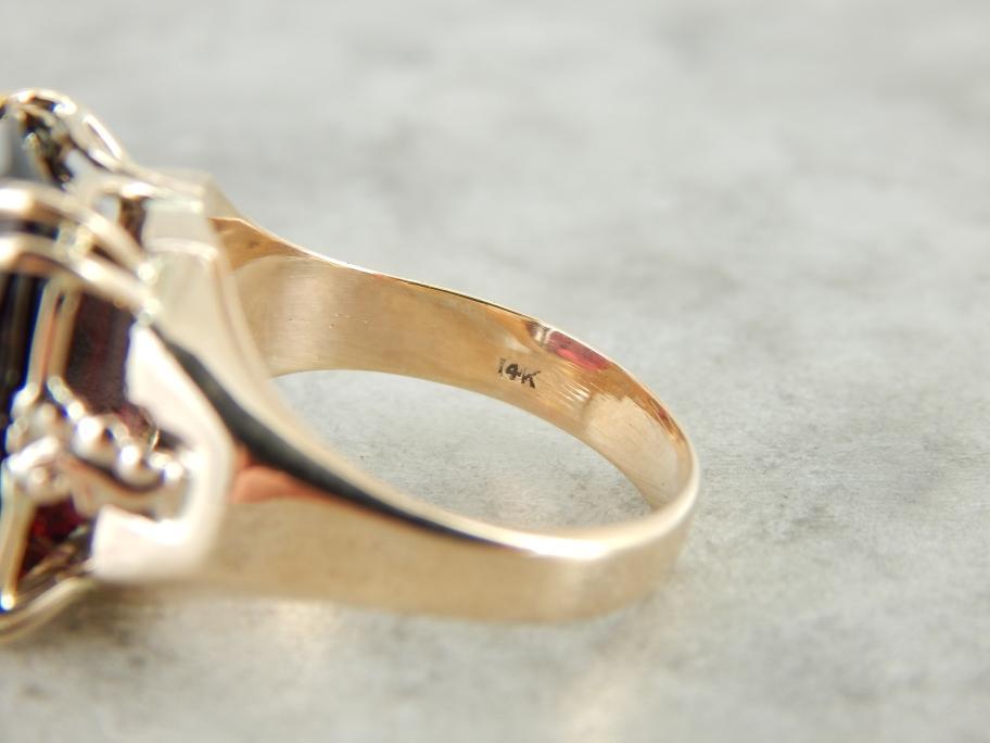 Bold Pyrope Garnet Cocktail Ring