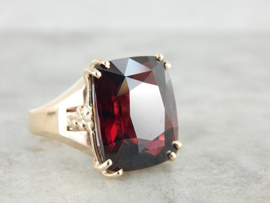 Bold Pyrope Garnet Cocktail Ring
