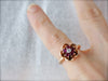 Vintage Ruby and Diamond Floral Ring