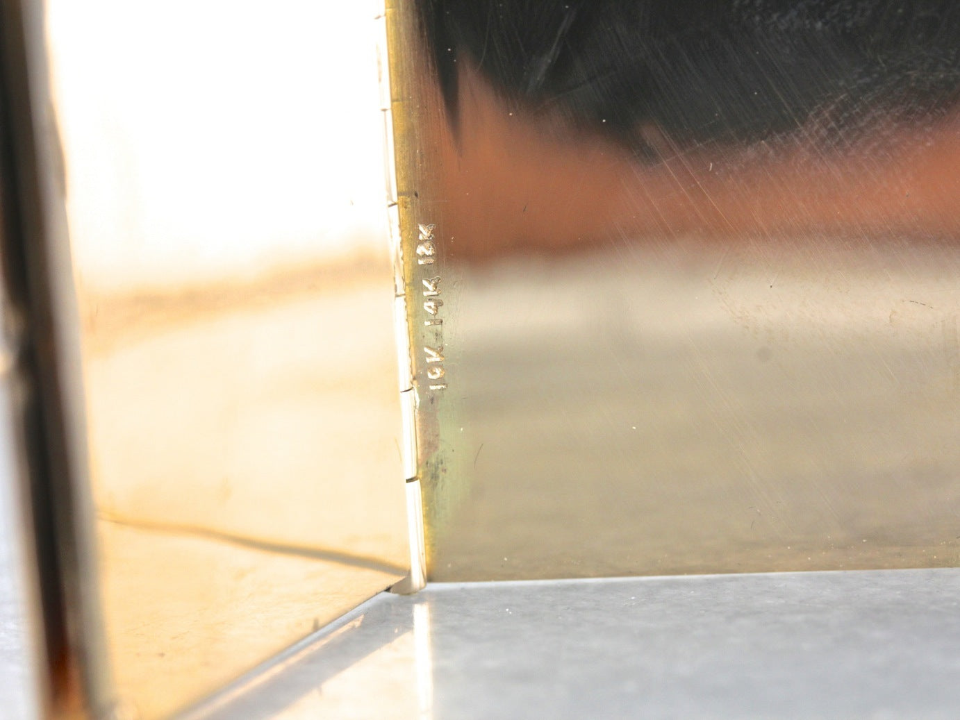 Vintage Gold Engraved Bible Locket