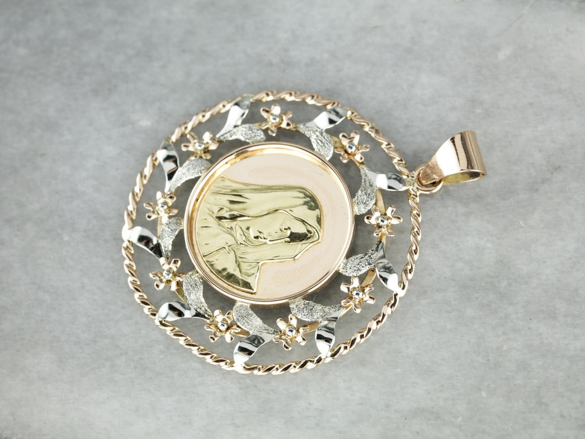 Unique Virgin Mary Pendant