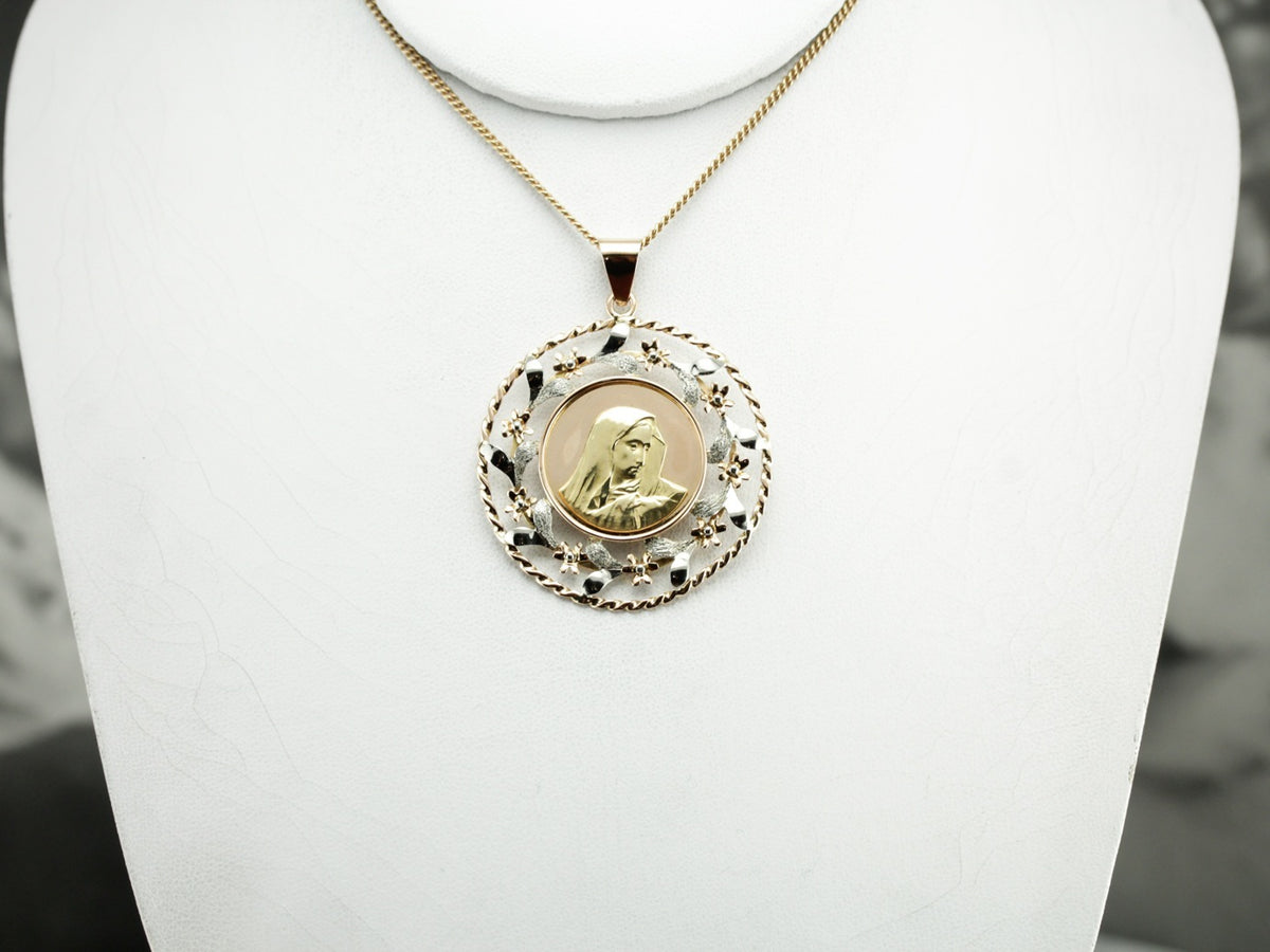 Unique Virgin Mary Pendant