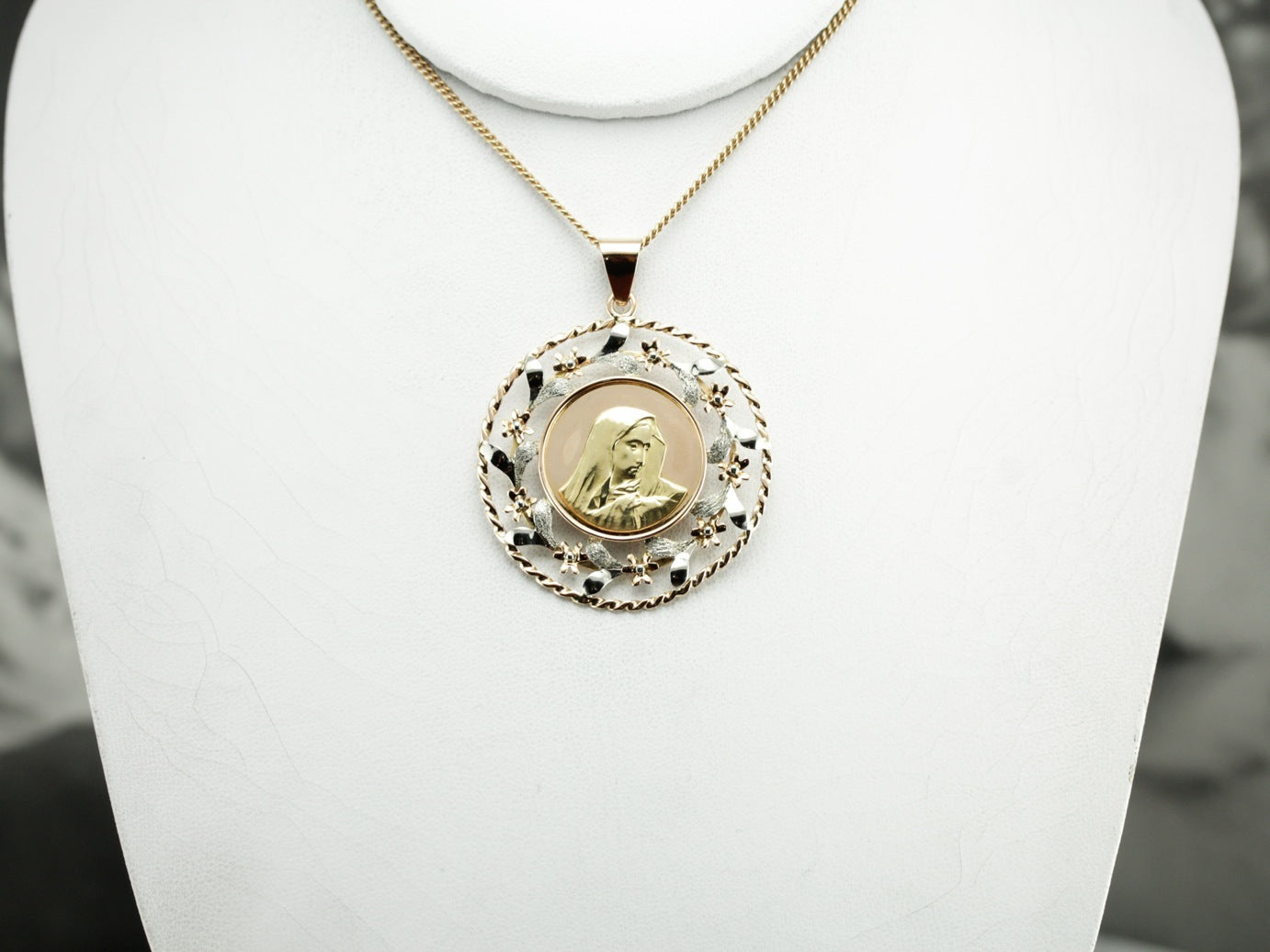 Unique Virgin Mary Pendant