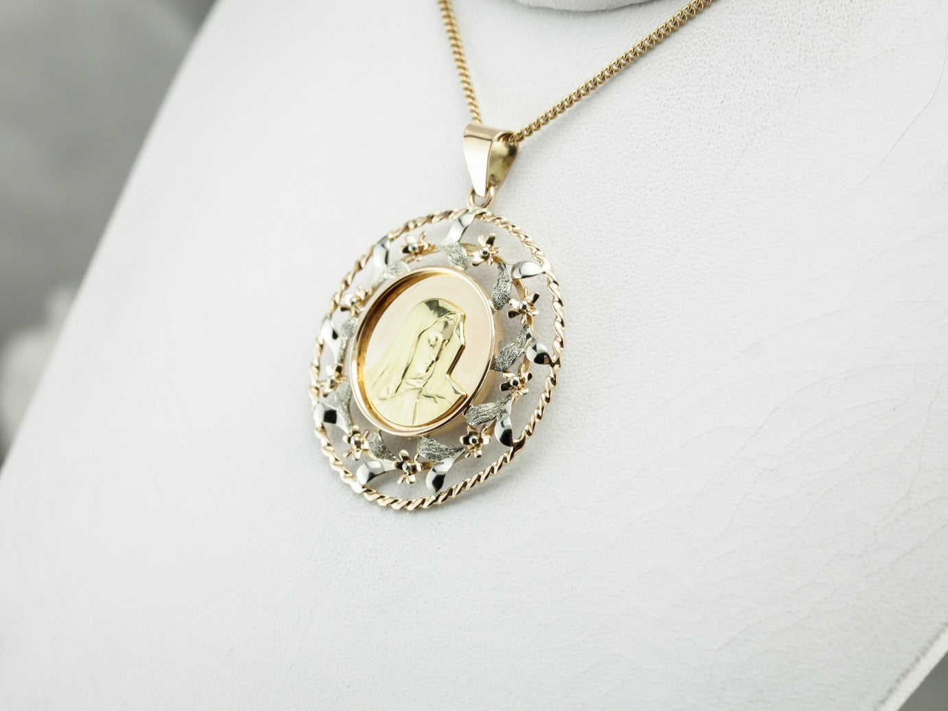 Unique Virgin Mary Pendant