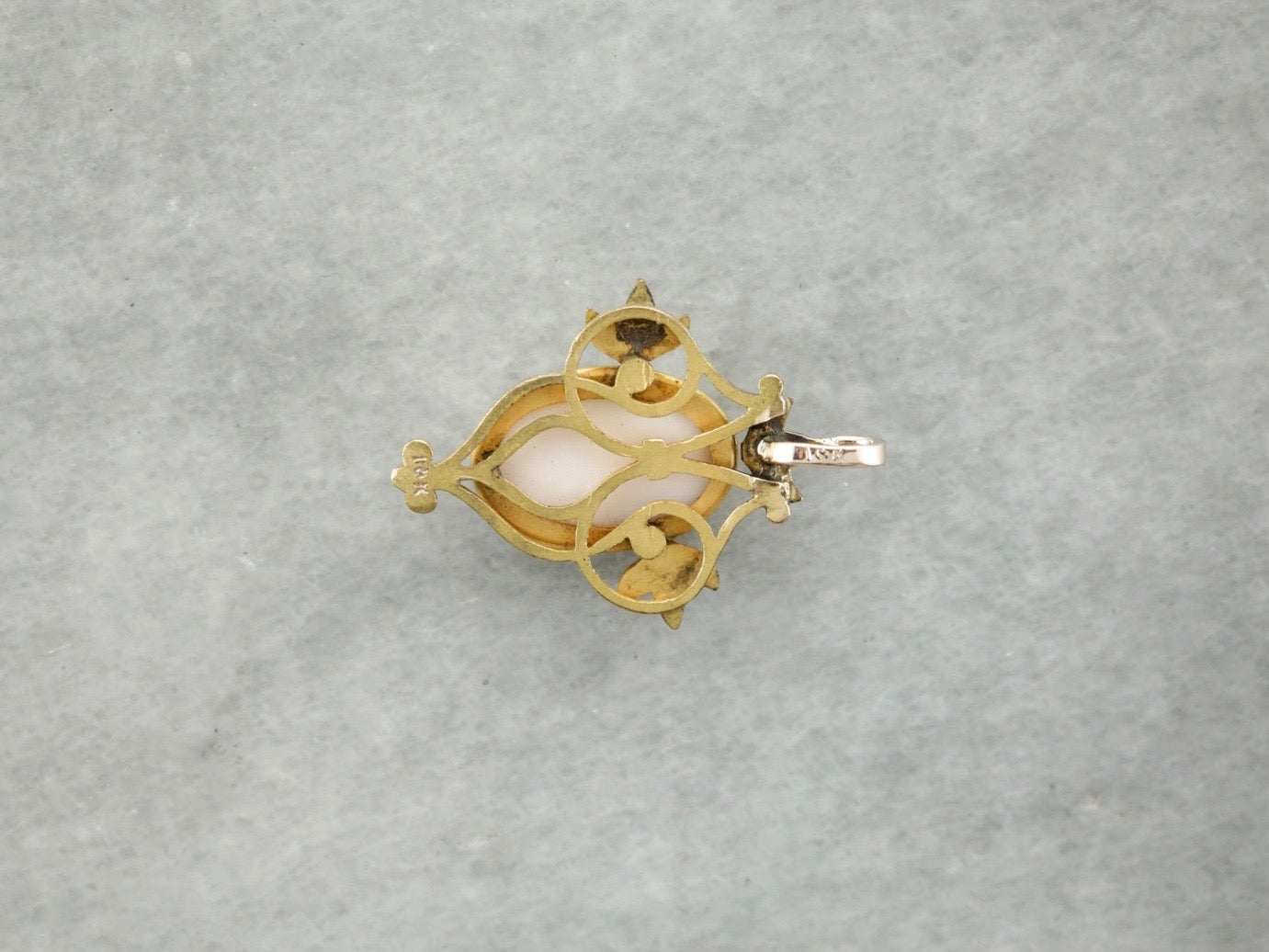 Art Nouveau Cameo Lavalier Pendant