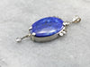 Royal Blue Lapis Pendant with Diamond Accents