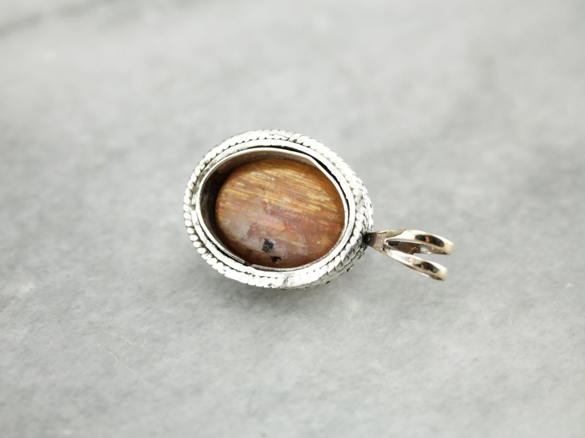 Cabochon Sunstone Bohemian Pendant