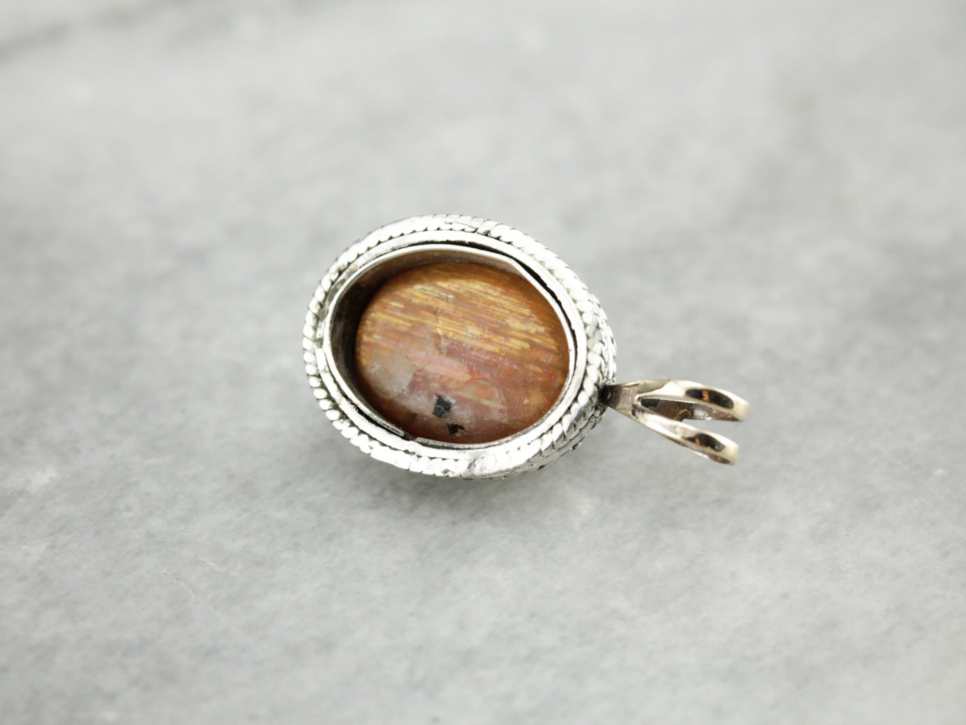 Cabochon Sunstone Bohemian Pendant