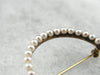 Antique Seed Pearl Circle Pin