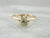 Antique Old Mine Cut Diamond Solitaire Engagement Ring