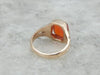 Carnelian Cocktail Ring in Vintage Gold Setting