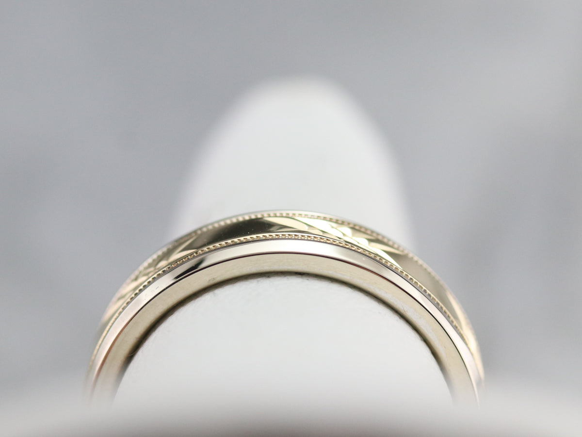 Vintage Two Tone Pattern Unisex Band