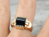 Mid Century Onyx Ring for Man or Lady