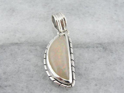 Ethiopian Opal in Sterling Silver Pendant