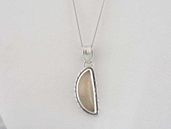 Ethiopian Opal in Sterling Silver Pendant
