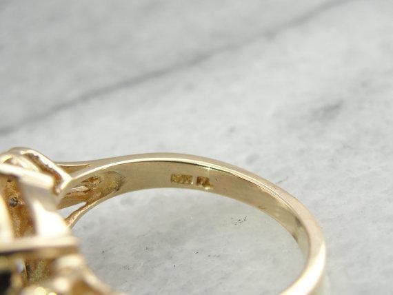 Cocktail Ring with Outstanding Twelve Carat Garnet