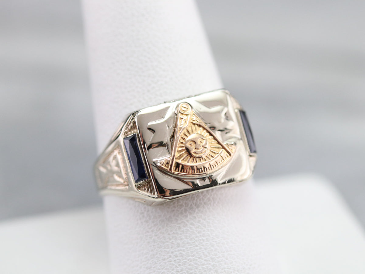 T113 Masonic Past Master Ring Mason Freemason Master India | Ubuy
