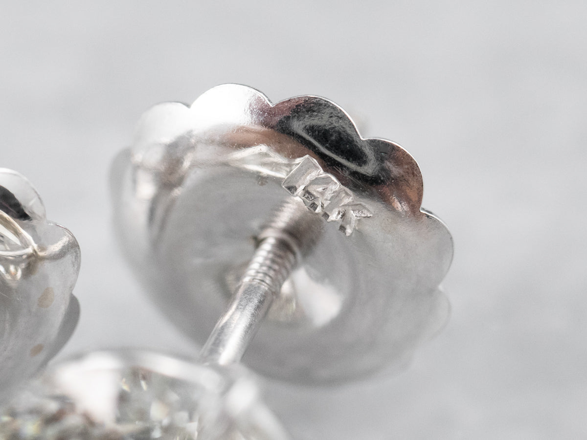 High Carat Diamond Stud Earrings