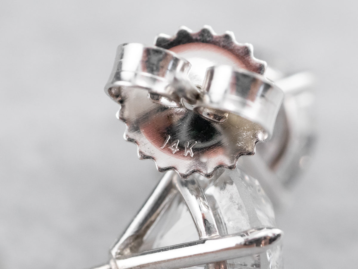 Large High Carat Diamond Stud Earrings