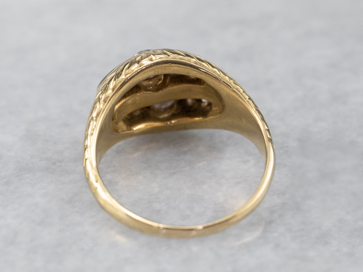 Antique Old Mine Cut Diamond Ring