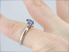 Classic Sapphire and Platinum Engagement Ring
