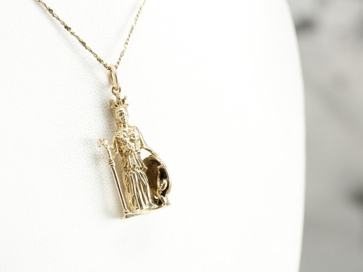 Athena, Goddess of War and Wisdom Charm