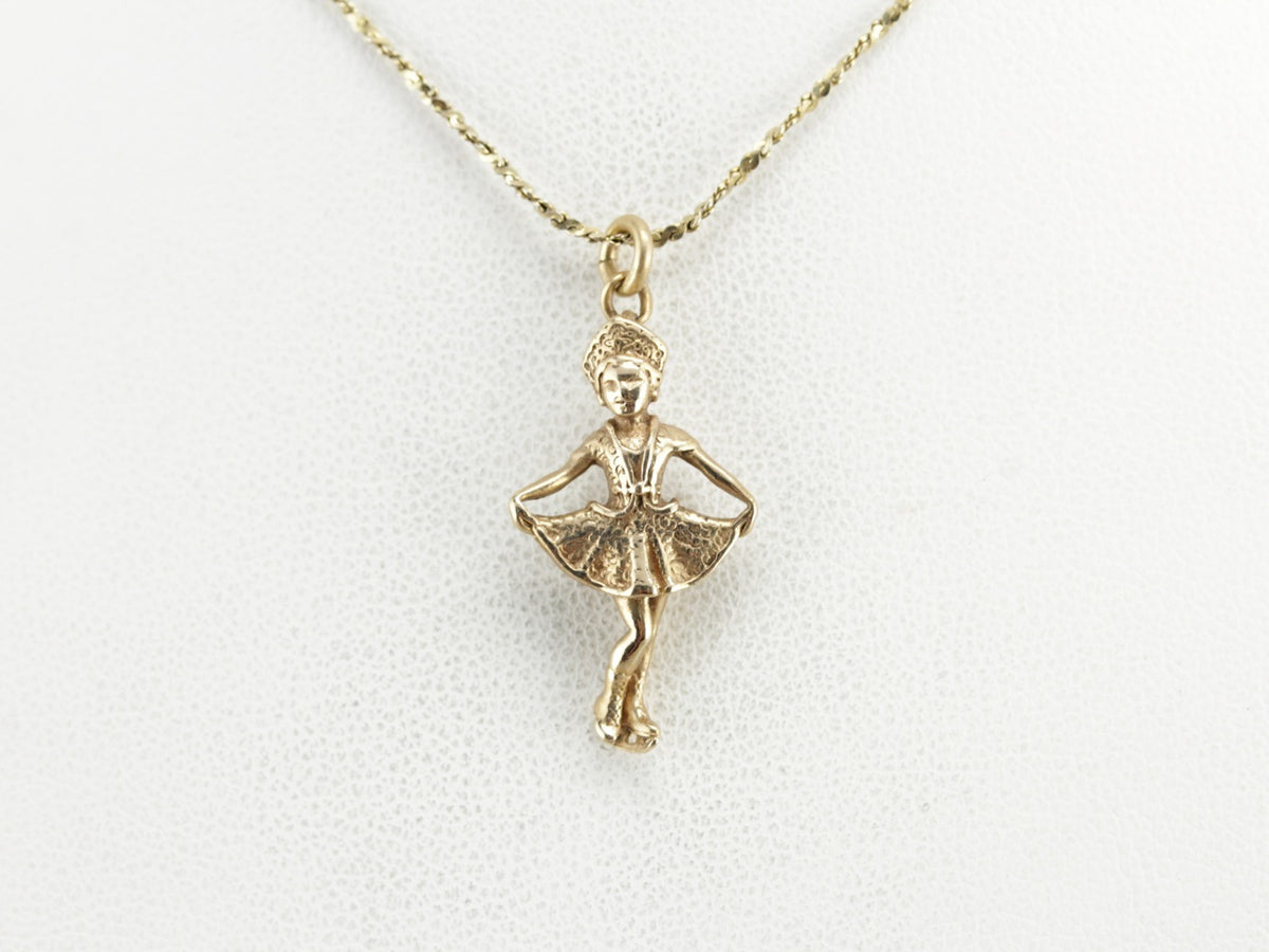 Figure Skater Charm