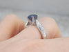 Fine Sapphire Engagement Ring with Diamond Accents