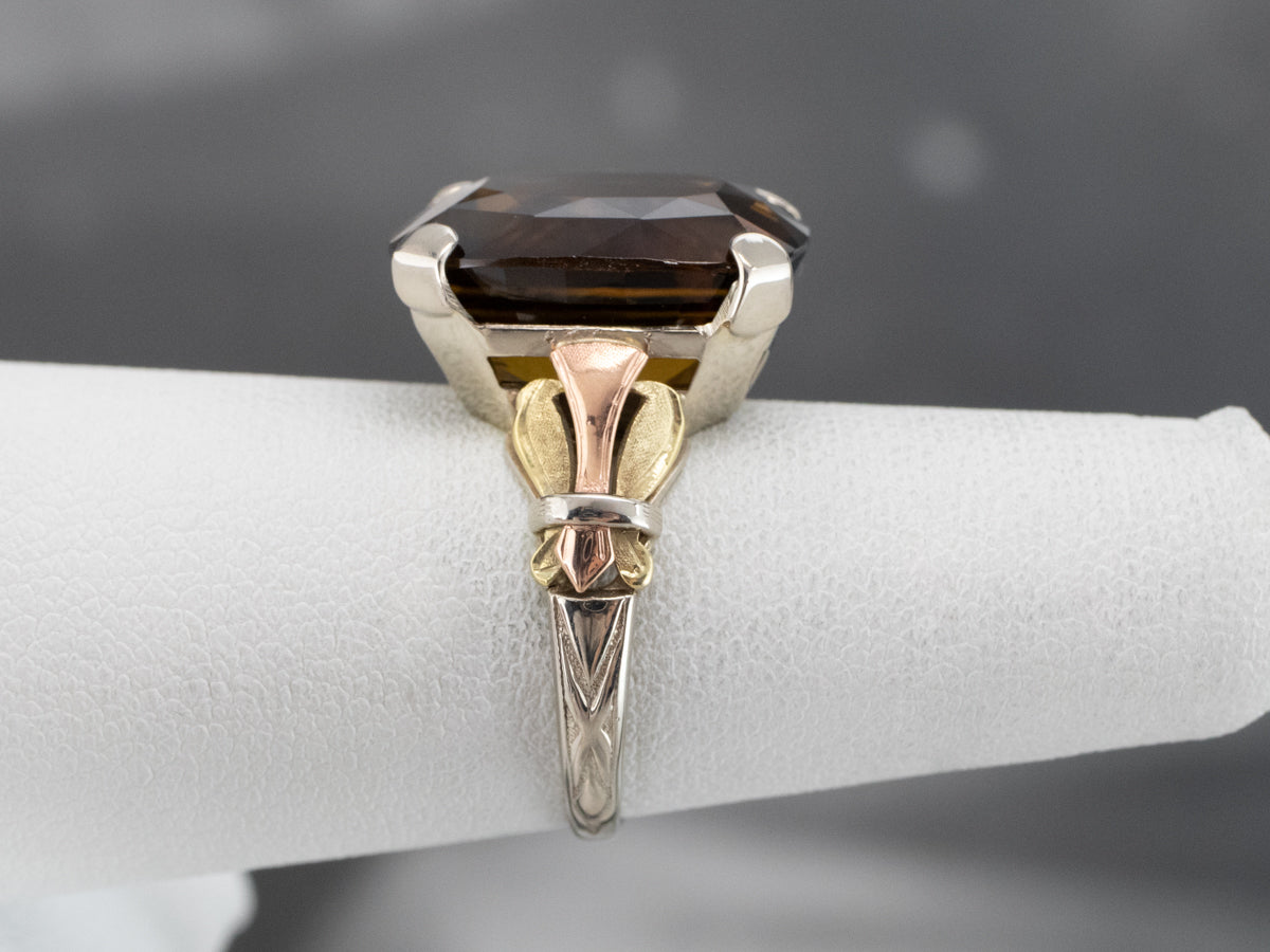 Gorgeous Brown Zircon Retro Era Ring
