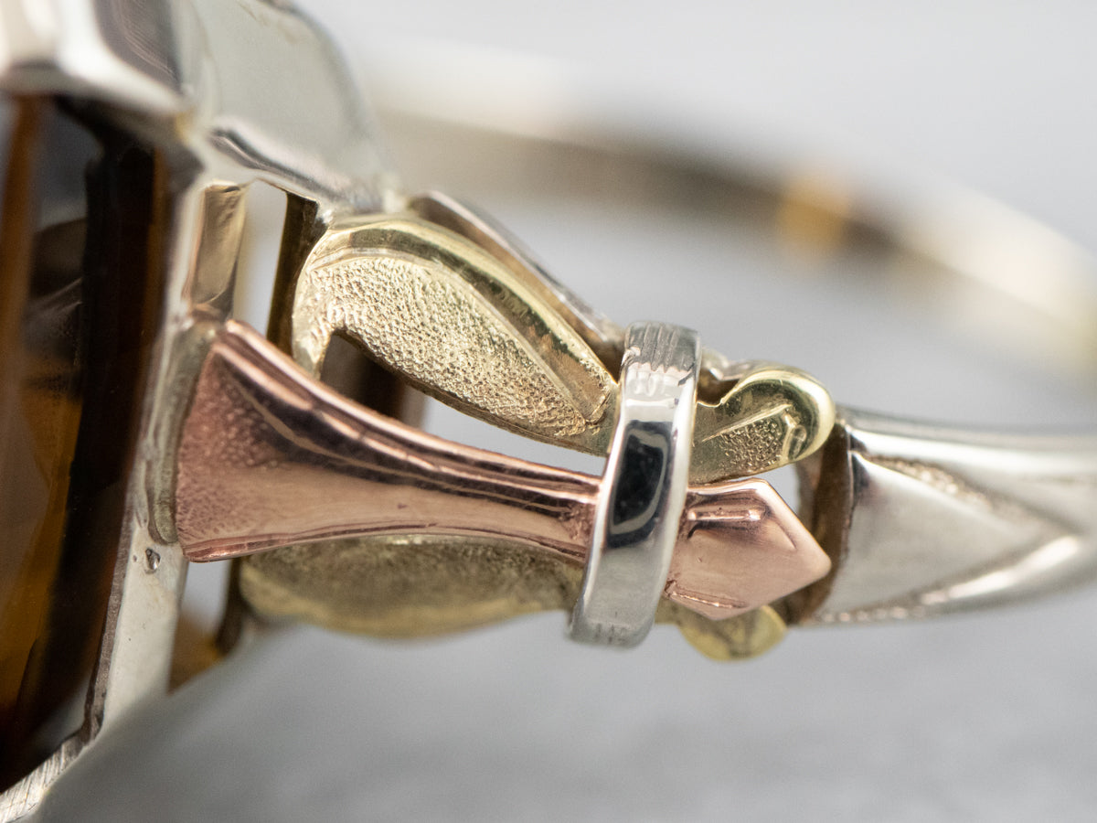 Gorgeous Brown Zircon Retro Era Ring