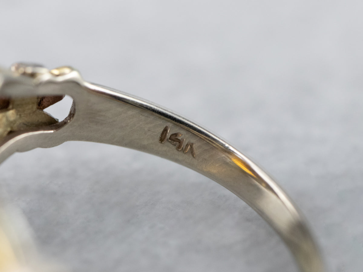 Gorgeous Brown Zircon Retro Era Ring