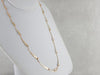 Hand Made Modernist Yellow Gold Necklace