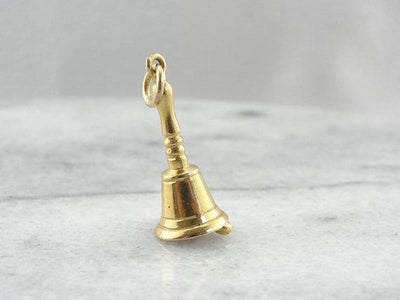 Vintage Solid Gold Bell Ringers Charm