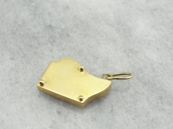 Exquisite 14K Rose Gold Harp Charm or Pendant