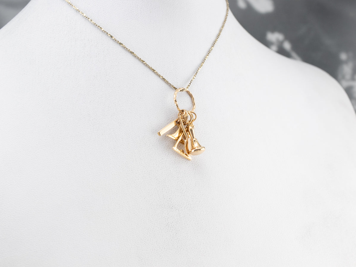 Masonic Symbols Charm Pendant