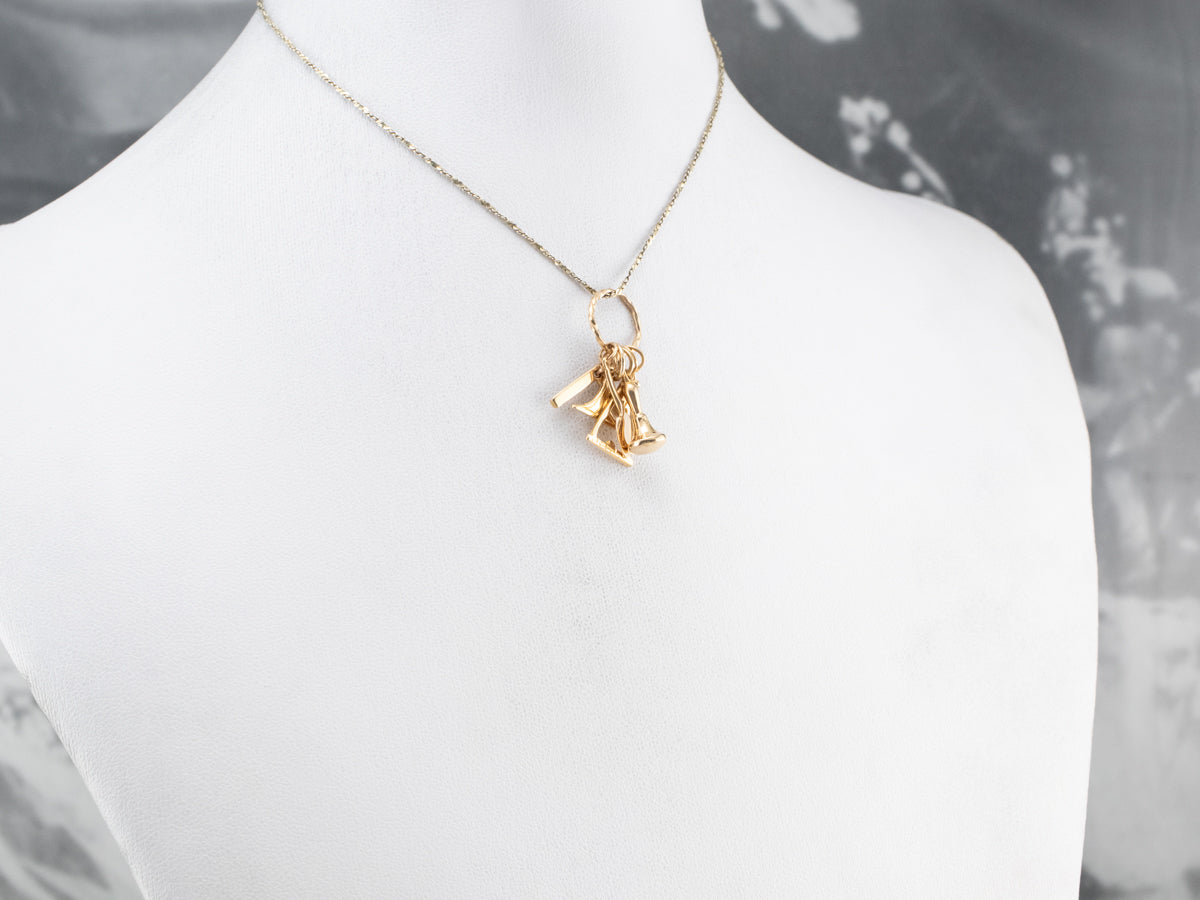 Masonic Symbols Charm Pendant