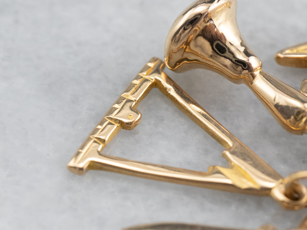 Masonic Symbols Charm Pendant