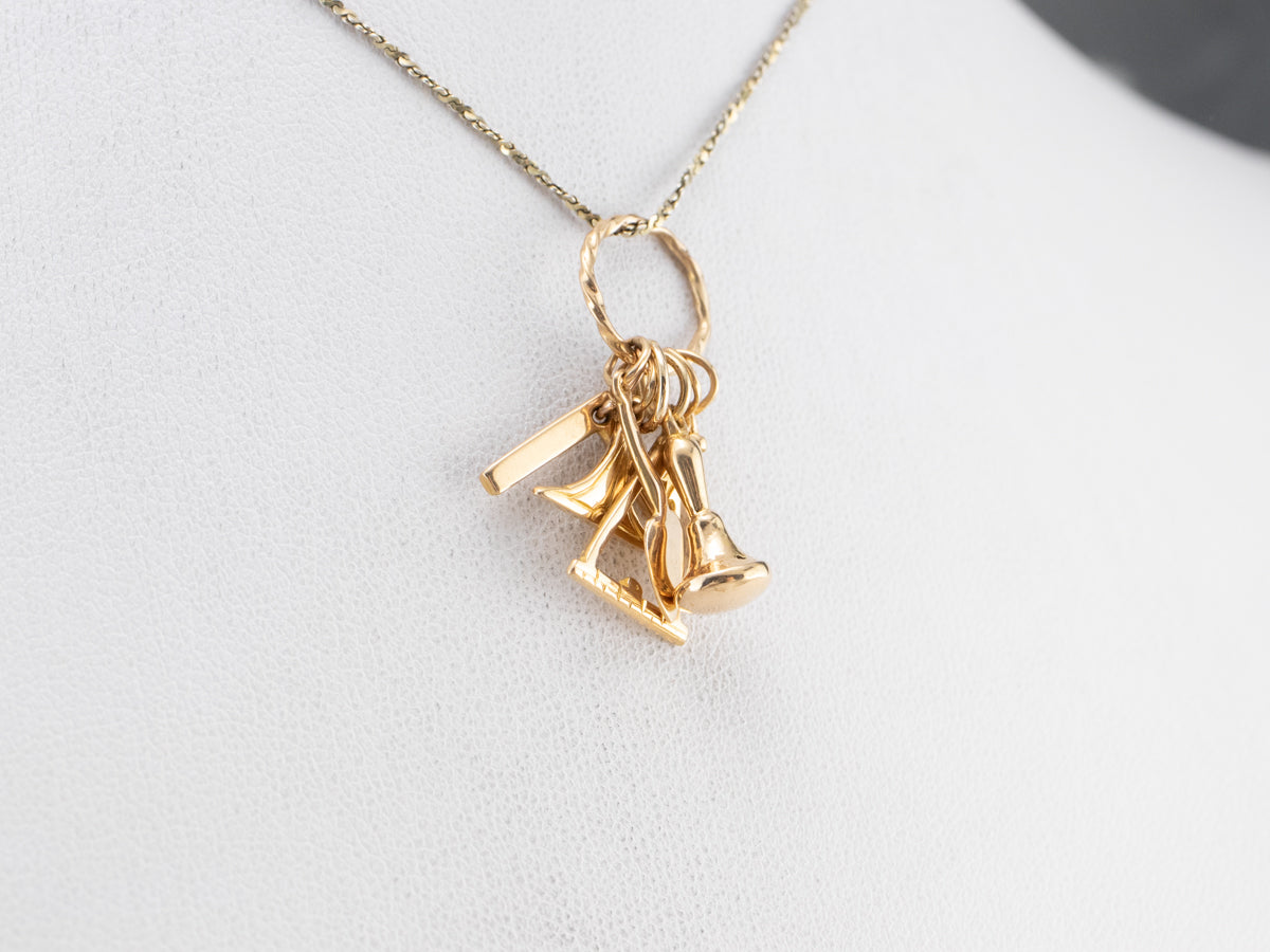 Masonic Symbols Charm Pendant